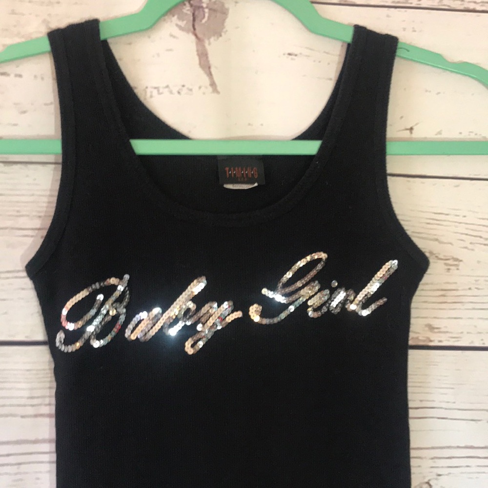 TIMING USA - Black Baby Girl Tank Top - SML